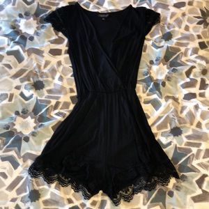Top Shop Size 4 black romper